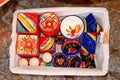Colourful trinket dishes, Silves, Portugal.