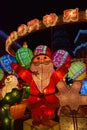 Colourful Christmas Lantern Decoration at Senado Square Macau China