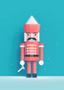 Colourful Christmas Nutcracker Illustration Royalty Free Stock Photo