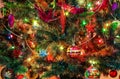 Colourful christmas tree background