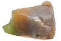 Colourful chunk of agate chalcedony uncut and unpolished chunk of green, orange, brown and purple gemstone