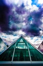 Colourful Clouds over the Muttart Conservatory in Edmonton, Alberta, Canada