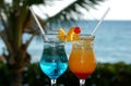 Colourful cocktails