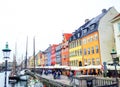 Colourful colorful street Scandinavian buildings