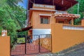 Colourful contemporary house on small hill in South Goa