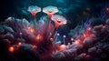 Colourful coral reef, marine life, underwater flora world Royalty Free Stock Photo