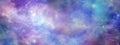 Colourful Cosmic Galactic Space Background banner Royalty Free Stock Photo