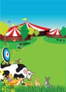 Colourful country fair background