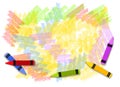 Colourful Crayons Background