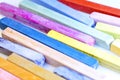 Colourful crayons on white background Royalty Free Stock Photo