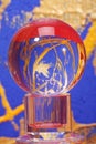 Colourful crystal ball Royalty Free Stock Photo