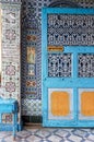 Colourful decorative entrance Door of Jain temple Kolkata