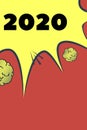 2020 graphic celebrating the new year