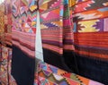 Colourful design hand weaven Thai Silk fabric Royalty Free Stock Photo