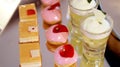 Colourful dessert buffet, afternoon high tea Royalty Free Stock Photo