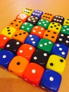 Colourful dice Royalty Free Stock Photo