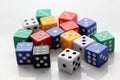 Colourful dice Royalty Free Stock Photo