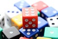 Colourful dice Royalty Free Stock Photo