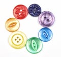 Circle of Colourful buttons Royalty Free Stock Photo