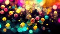 Colourful dynamic balls as Background. Generated AI Royalty Free Stock Photo