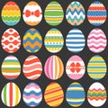 Colourful easter eggs Royalty Free Stock Photo