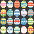 Colourful easter eggs Royalty Free Stock Photo
