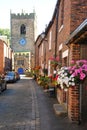 Colourful English floral village of Croston Royalty Free Stock Photo