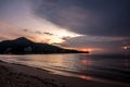 Epic Sunset in Thailand, Phuket Royalty Free Stock Photo