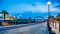 Colourful evening on Newcastle quayside Royalty Free Stock Photo