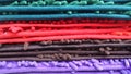 Colourful fabric line