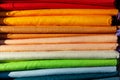 Colourful fabrics and materials Royalty Free Stock Photo