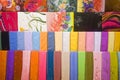 Colourful Fabrics For Sale Royalty Free Stock Photo
