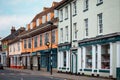 Colourful facades of the main street of the city of Hadleigh