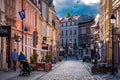 Old tenement houses on Dluga street in Bydgoszcz Royalty Free Stock Photo