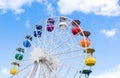 Colourful Ferris Wheel Amusement Park Tibidabo in Barcelona Royalty Free Stock Photo