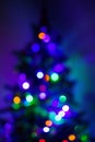 Defocused abstract multicolored bokeh lights background Royalty Free Stock Photo