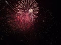 Colourful firework display