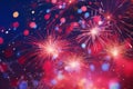 Colourful fireworks pink red salute new year 2024 night traditional culture bright light effects show illuminated winter Royalty Free Stock Photo