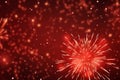 Colourful fireworks red salute new year magic night traditional culture light effects show illuminating seasonal