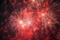 Colourful fireworks red salute new year magic night traditional culture light effects show illuminating seasonal