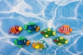 Colourful Fish Border Royalty Free Stock Photo