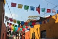 Traditional Mexican houses in Mexico City Mexico Royalty Free Stock Photo