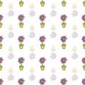 Colourful Flower ,seamless pattern ,prints background, vectors, surface patterns , Flowers ,butterfly , caterpillars Royalty Free Stock Photo
