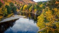 Colourful foliage and lake in Cape Breton Royalty Free Stock Photo