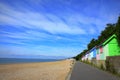 Beautiful Folkestone Beach scenic view Kent UK Royalty Free Stock Photo