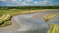 Unusual colourful formations revealed at low tide