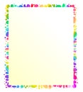 Colourful frame/ message holder