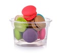 Colourful french macaroons