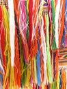 Colourful fringes - part of beautiful handmade craft