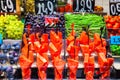 Colourful fruit, figs and vegetables in Boqueria market. Barcelona.